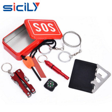 Mini set Outdoor Travel Portable SOS Emergency Equipment Survival Emergency Kits